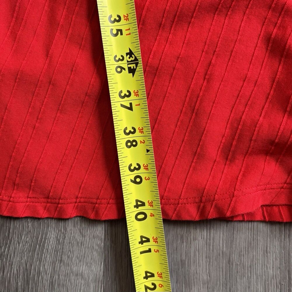 Soft Surroundings Red Dress Women's Size XL Sleeveless Pima Cotton Stretchy - Picture 8 of 9